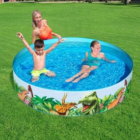 Piscina perete rigid, pentru copii, rotunda, pvc, 183x38 cm, bestway odyssey