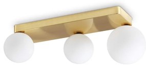 Plafoniera design modern Penta pl3 auriu/alb