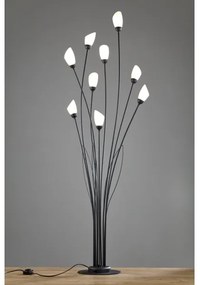 Jupiter 2058 - Lampă de podea GLORIOSA, 9 x G9, 14 W, 230 V, neagră