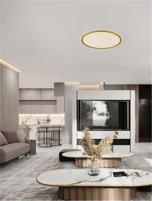 Plafoniera LED design slim ALMIRA negru D-60cm