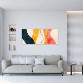 Tablou - Ilustrație colorată minimalistă II. (120x50 cm)