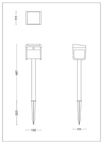 Philips - Lampă solară LED cu senzor EZRA LED/1,8W/3,7V 3000K IP44