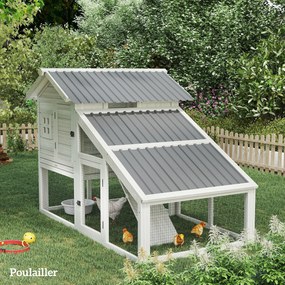 Outsunny Lot de 12 panouri din oțel galvanizat Rezistente la Intemperii, gri deschis, dim. unui panou 129L x 45l cm | Aosom Romania