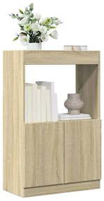 vidaXL Dulap înalt, stejar sonoma, 63x33x100 cm, lemn prelucrat