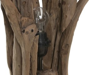 Aplică de perete din lemn de tec lucrat manual, natur, 78 x 37 cm, „Montreuil”