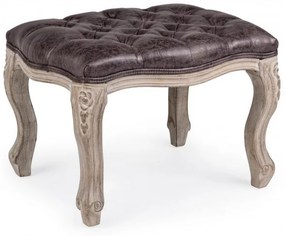 Taburet sprijin pentru picioare, negru, Diva, Bizzotto