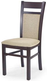 Scaun de sufragerie Garret 2 (nuc închis + bej). 796148