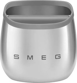 Recipient pentru eliminarea zațului de cafea Smeg ECKB01, finisaj lucios, oțel inoxidabil