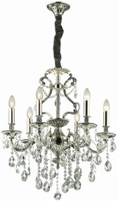 Lustra cristal Venezian diam. 62cm GIOCONDA SP6 ARGENTO 044927