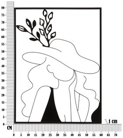 Decorațiune de perete din metal 60x80 cm Elegant – Mauro Ferretti