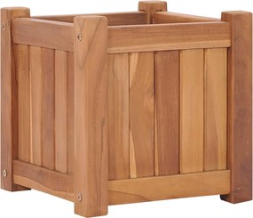 vidaXL Strat înălțat, 30 x 30 x 30 cm, lemn masiv de tec