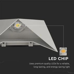 Aplică LED de exterior LED/5W/230V 3000K IP65 gri