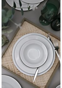 Set de veselă 18 piese, porțelan alb