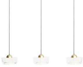 Lustra LED suspendata design decorativ Lipari 3L liniar