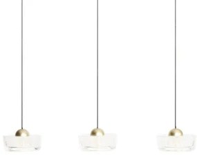 Lustra LED suspendata design decorativ Lipari 3L liniar