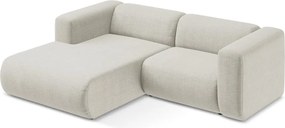 Colțar bej (cu colț pe partea stângă/cu șezlong) Ekahi – Makamii