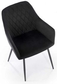 Scaun de bucătărie Kinzie, negru
