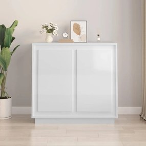 vidaXL Dulap, alb extralucios, 80x34x75 cm, lemn prelucrat
