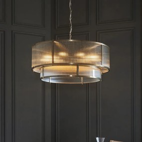 Endon 119456 - Candelabru RIDGETON pe lanț, 8xE14/7W/230V, alamă