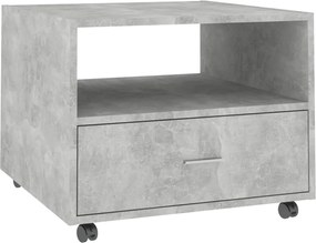 vidaXL Măsuță de cafea, gri beton, 55x55x40 cm, lemn prelucrat