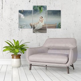 Tablou - Femeia pe barcă (90x60 cm)