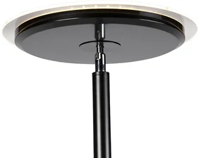 Lampă de podea modernă neagră incluzând LED cu dimmer tactil - Hanz
