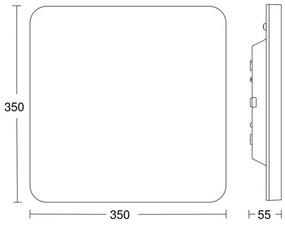 Steinel 067878 LED plafonieră cu senzor RS PRO LED 23,4W 230V IP40 4000K