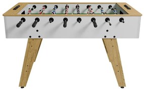 Juskys Fotbal de masă 142x76x88 cm - natural/alb