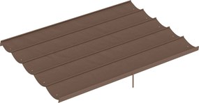Outsunny Acoperiș de Schimb pentru Pergolă cu 10 Orificii de Drenaj, Copertină din Poliester pentru Pergolă, 350x260 cm, Gri | Aosom Romania
