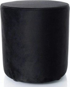 Taburet DOTI B, stofa catifelata negru - Bluvel 19, 38x38x42 cm