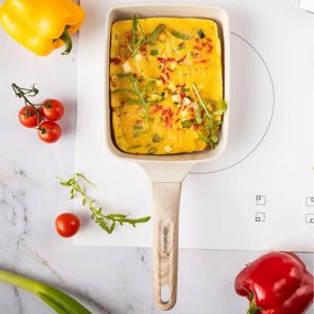 Tigaie dreptinghiulara Klausberg KB 7815, 15cm, Acoperire marmura, Inductie, Bej