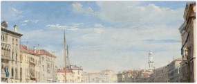 Tablou - Richard Parkes Bonington, The Grand Canal, reproducere (120x50 cm)