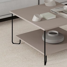 Măsuță de cafea gri 80x80 cm Tonka – Marckeric