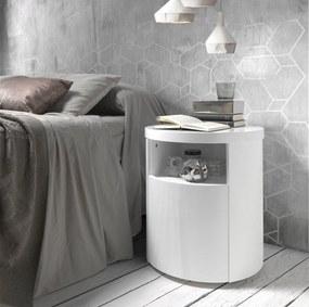 Masuta/ Noptiera eleganta design modern Dreams AC-LE313-BLANCO