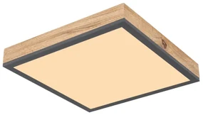 Plafoniera LED cu aspect lemn design slim DORO 12W