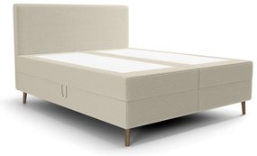 Pat de o persoană 120 cm Napoli Bonell (crem) (cu somieră, cu sp. depozitare). 1082438