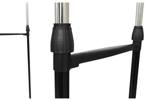 Cuier mobil, inox plastic negru, OLIVER Negru