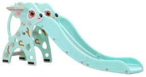 Tobogan Pentru Copii NOVOKIDS™ Tiana Deer , Pentru Interior si Exterior, 160 centimetri panta alunecare, Maxim 20 Kg, Cos de baschet inclus , Model