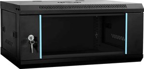 vidaXL Dulap de rețea cu depozitare Negru 60 x 35 x 28 cm Oțel