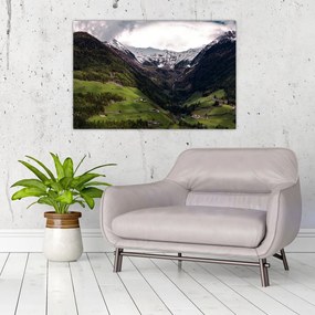 Tablou - Valea la poalele munților (90x60 cm)