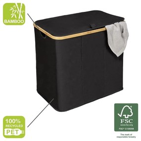 Coș de rufe din material textil 105 l Trio Ecori – Wenko