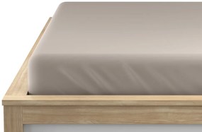 Cearsaf Jersey EXCLUSIVE gri-bej 200 x 220 cm