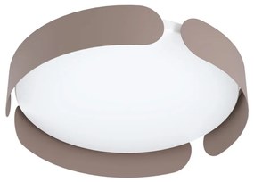 Plafoniera LED design modern VALCASOTTO maro cafeniu, alb