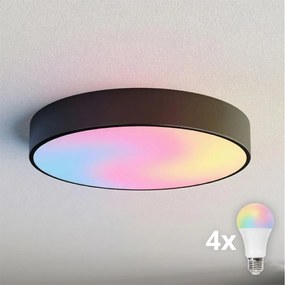 BRILAGI - Plafonieră LED RGBW dimabilă CLARE 4xE27/12W/230V neagră