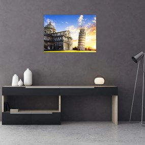 Tablou pe sticlă - Pisa (70x50 cm)
