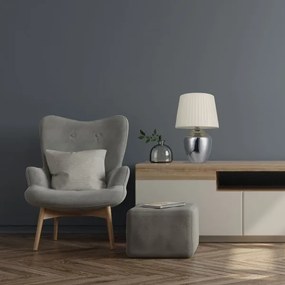 Lampă de masă 1xE27/25W/230V crom lucios