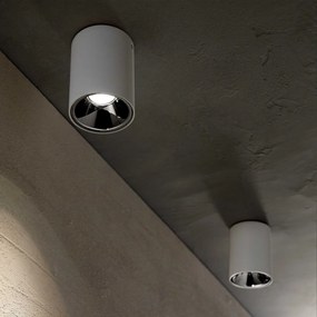 Spot LED aplicat modern Nitro pl round d08 BIANCO