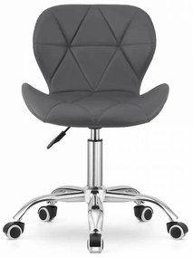 Set pentru birou masa de birou TAYLOR SONOMA 100x50 cm + scaun de birou AVOLA din piele ecologica gri