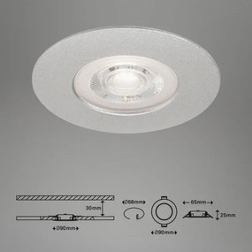 SET 3x plafonieră LED dimabilă pentru baie LED/4,9W/230V IP44 Briloner