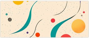 Tablou - Ilustrație colorată minimalistă (120x50 cm)